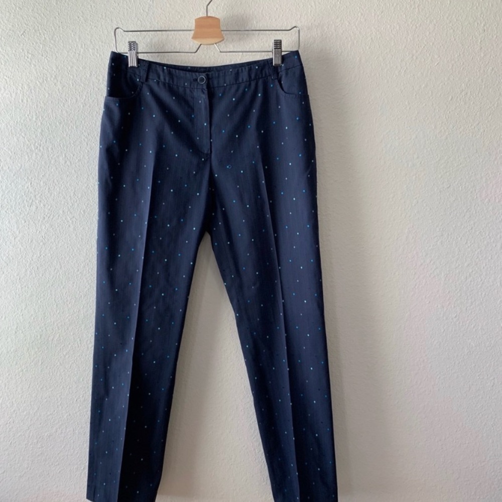 Les Copains Italy Dot Textures Pants